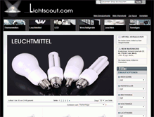 Tablet Screenshot of lichtscout.lichtlieferant.de